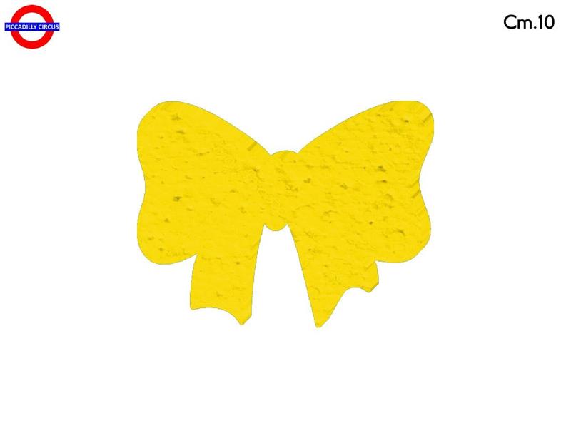 SAGOMA POLY FIOCCO CM.10 GIALLO