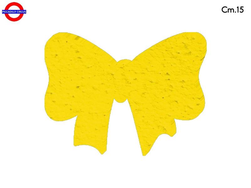 SAGOMA POLY FIOCCO CM.15 GIALLO