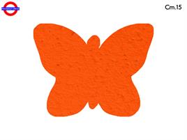 SAGOMA POLY FARFALLA CM.15 ARANCIO