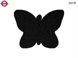 SAGOMA POLY FARFALLA CM.15 NERO