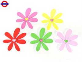 POLY - FIORE COLORI ASS. GLITTER CM.20