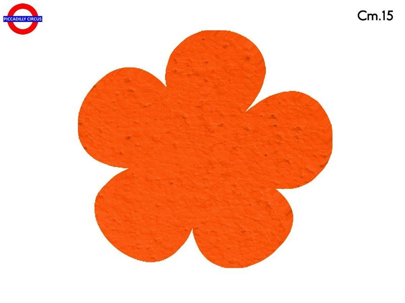 SAGOMA POLY FIORE CM.15 ARANCIO