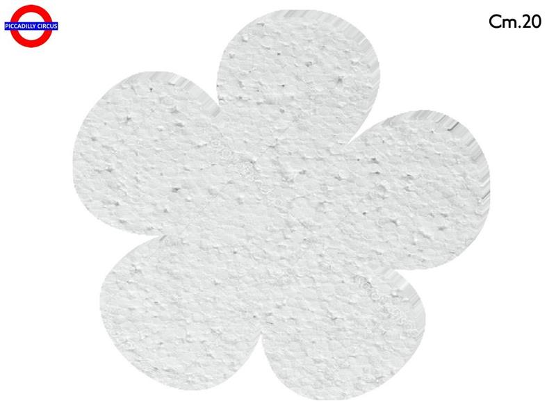 SAGOMA POLY FIORE CM.20 BIANCO