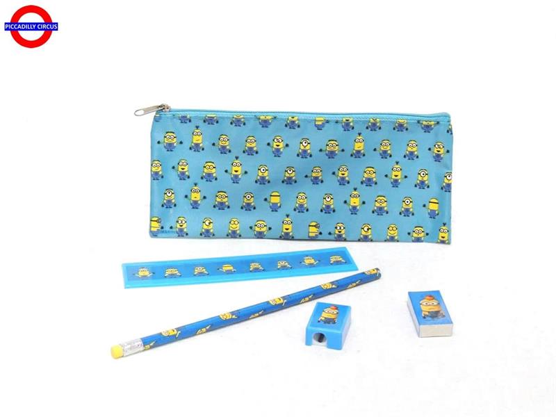 SET CANCELLERIA 5 PEZZI MINIONS