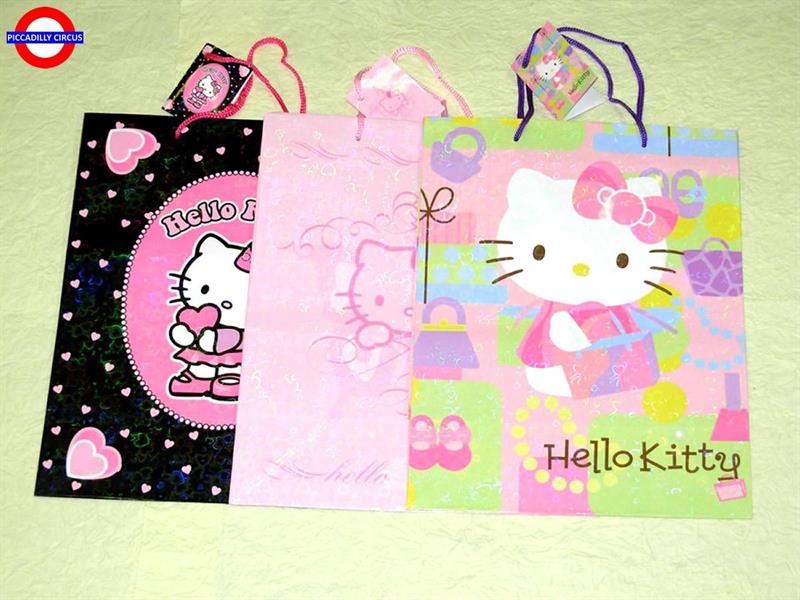  SHOPPER HELLO KITTY 11X15X6 3 ASS.