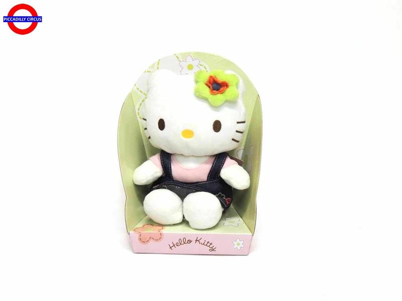 PELUCHE HELLO KITTY CM.20 VESTITO JEANS