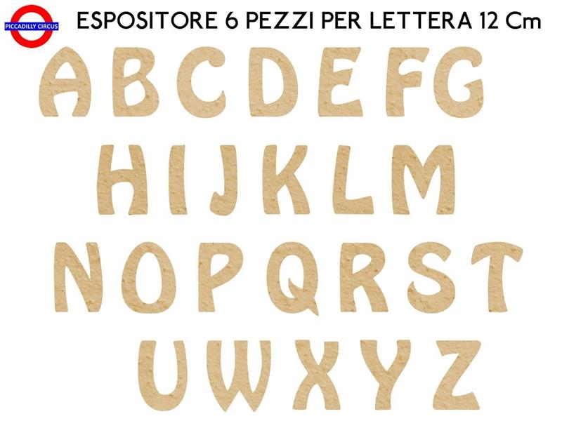 ESPOSITORE LETTERE POLISTIROLO COLORATO CHAMPAGNE