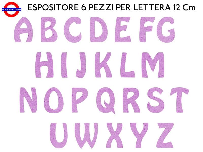 ESPOSITORE LETTERE POLISTIROLO COLORATO LILLA