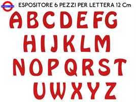 ESPOSITORE LETTERE POLISTIROLO COLORATO ROSSO