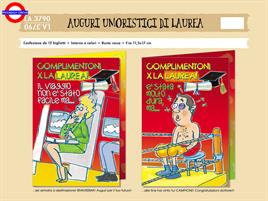 BIGLIETTO LAUREA - UMORISTICO 2 ASS.