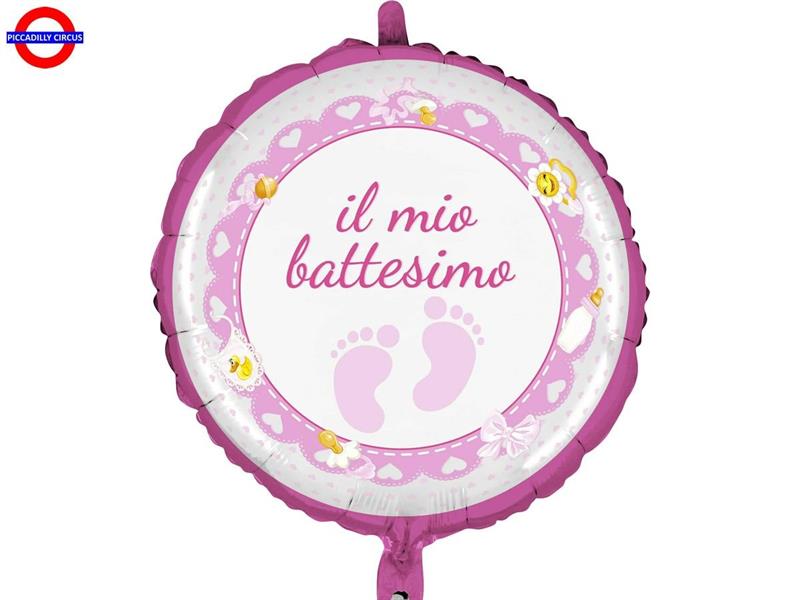 MYLAR BATTESIMO 18 ROSA NEW