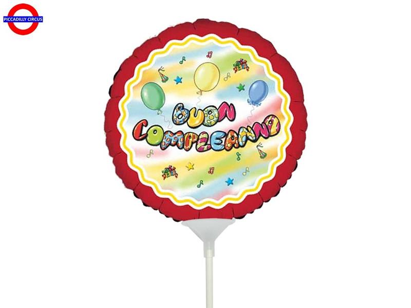 MYLAR BUON COMPLEANNO MINI SHAPE 9 BALLOON