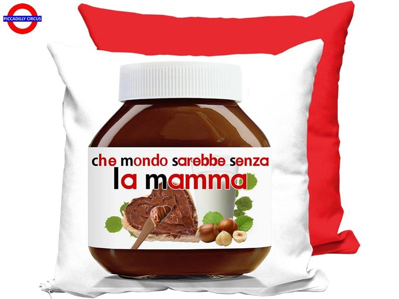 TESSUTO - CUSCINO 40X40 MAMMA CHOCOLATE