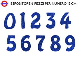 ESPOSITORE NUMERI POLISTIROLO GLITTER BLU