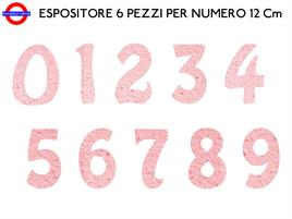 ESPOSITORE NUMERI POLISTIROLO COLORATO ROSA