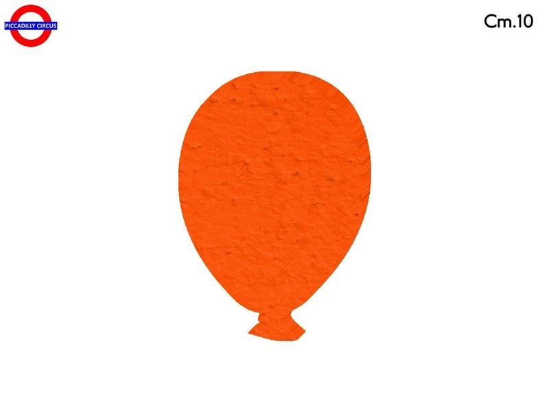 SAGOMA POLY PALLONCINO CM.10 ARANCIO