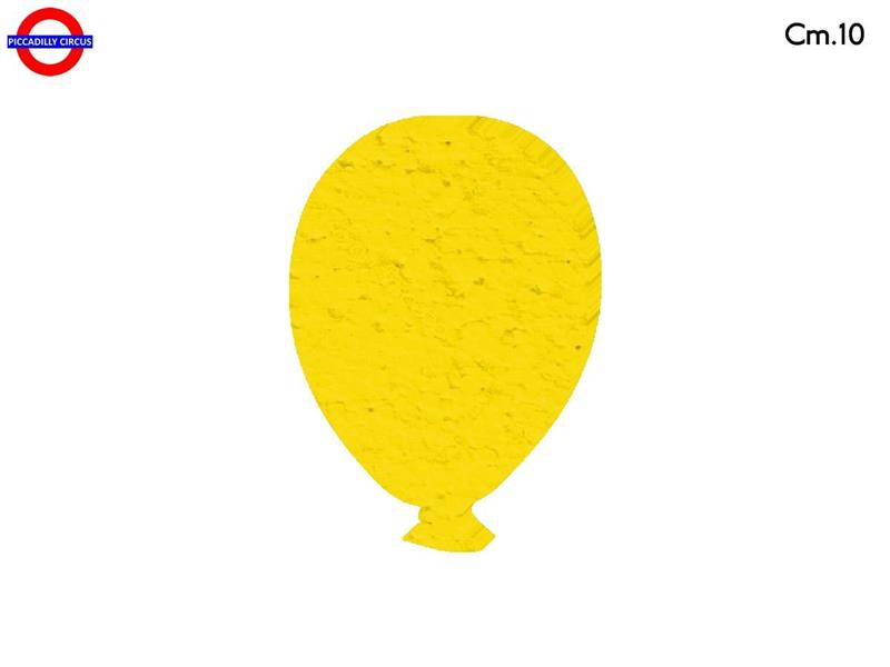 SAGOMA POLY PALLONCINO CM.10 GIALLO