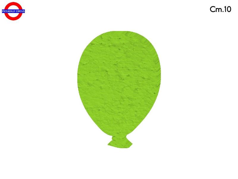 SAGOMA POLY PALLONCINO CM.10 VERDE LIME