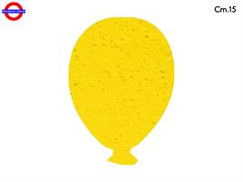 SAGOMA POLY PALLONCINO CM.15 GIALLO