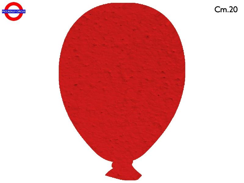 SAGOMA POLY PALLONCINO CM.20 ROSSO