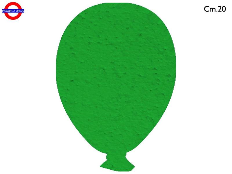 SAGOMA POLY PALLONCINO CM.20 VERDE