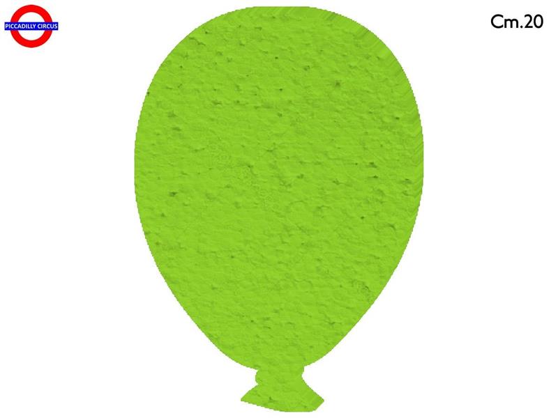 SAGOMA POLY PALLONCINO CM.20 VERDE LIME