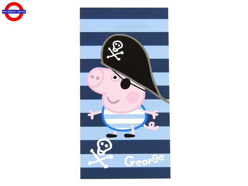 TELO MARE PEPPA PIG CM 75X150 GEORGE PIRATA
