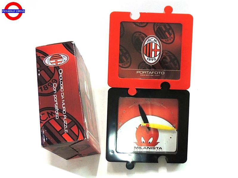 AC MILAN OROLOGIO PORTAFOTO DA MURO