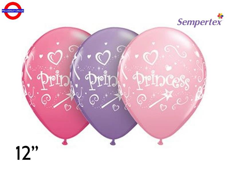 LATTICE COMPLEANNO 12 PRINCESS 3 COLORI BS.100 PZ