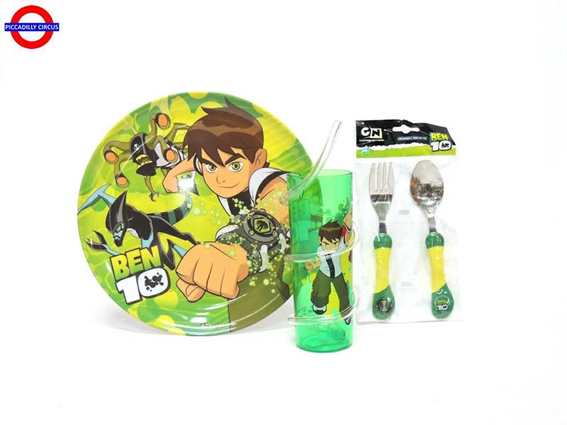 SET PAPPA BEN TEN VERDE CF.3 PEZZI