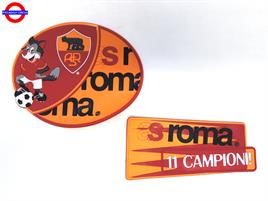 AS ROMA TARGA PVC 2 ASSORTITE