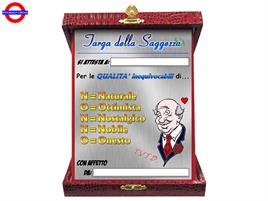 TARGA NONNO SAGGEZZA