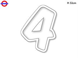 POLY NUMERO - VASSOIO N°4 H.32 CM