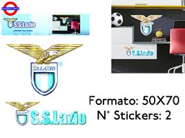 SS LAZIO STICKER 50X70 ATTACCA-STACCA 2 PZ