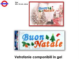 VETROFANIA GEL BUON NATALE 42X16