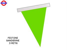 FESTONE BANDIERINE PVC VERDE LIME MT.10