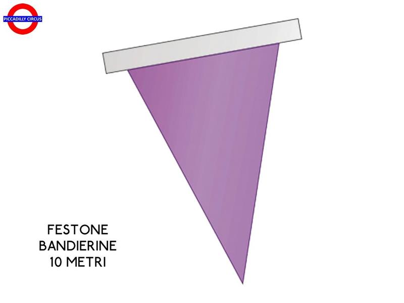 FESTONE BANDIERINE PVC GLICINE MT.10