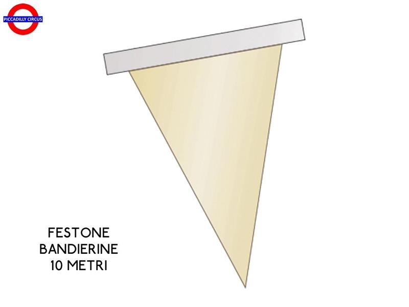 FESTONE BANDIERINE PVC AVORIO MT.10