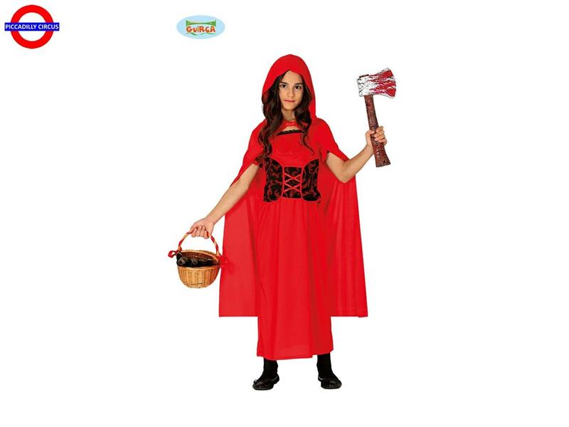 COSTUME CAPPUCCETTO ROSSO OSCURO - BIMBA 05-07 ANNI