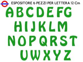 ESPOSITORE LETTERE POLISTIROLO COLORATO VERDE