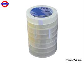 NASTRO ADESIVO HQ mm19X66m GHIACCIO