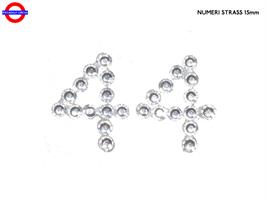 DECORAZIONI ADESIVE H15mm N.25 NUMERO 4