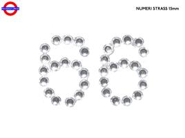 DECORAZIONI ADESIVE H15mm N.25 NUMERO 6