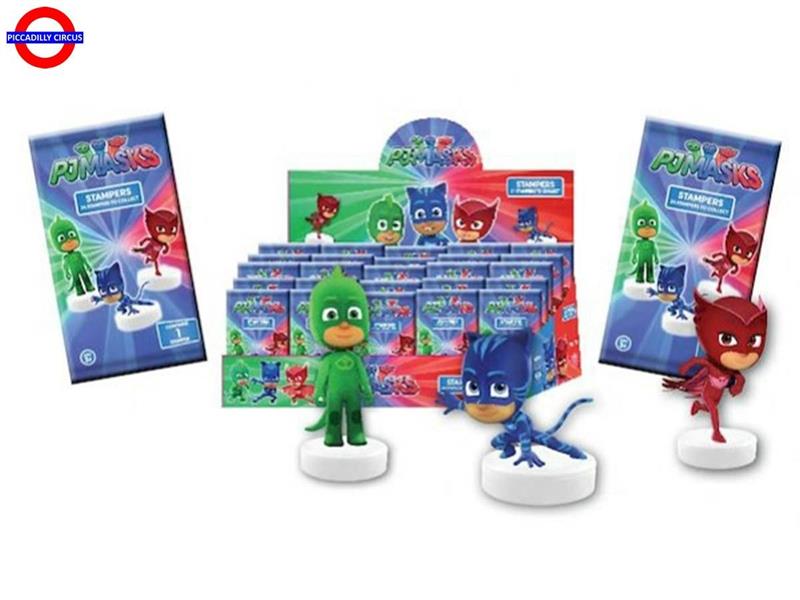 TIMBRO CON PERSONAGGIO 3D PJ MASKS