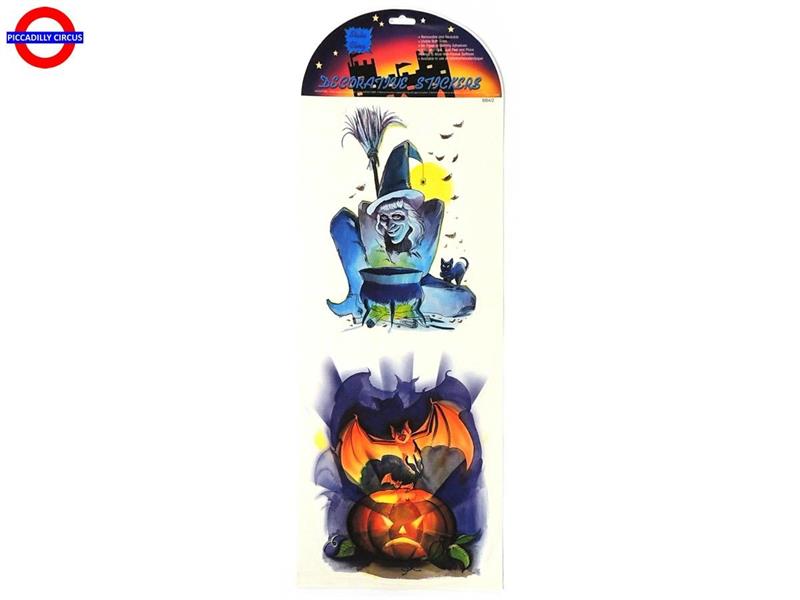 DECORAZIONE VETROFANIA HALLOWEEN 2 SOG.