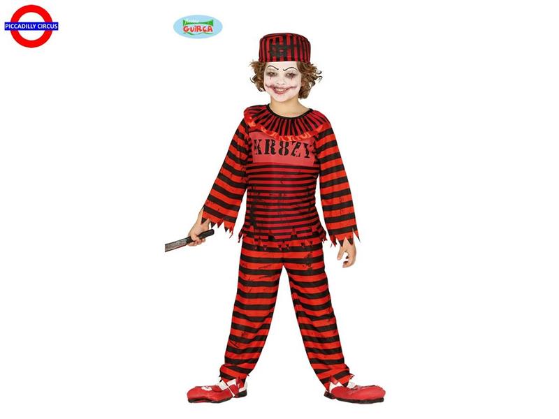 COSTUME CLOWN CARCERATO - BIMBO 10-12 ANNI