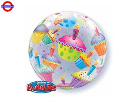 MYLAR DECO CUP CAKE BUBBLE 22