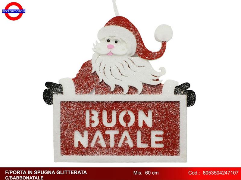 DIETROPORTA BABBO NATALE IN SPUGNA CM.60