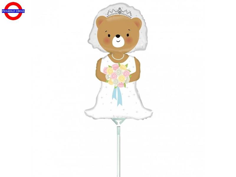 MYLAR MATRIMONIO MINI SHAPE SPOSA ORSO