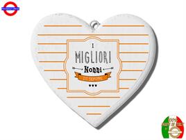 QUADRETTO CUORE IN LEGNO CM.15 NONNI
